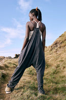 Free People Washed Black Hotshot Onesie (L)