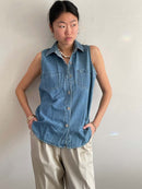 Vintage Cotton Denim Tank (S)