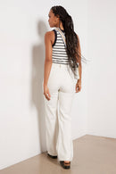 Faherty Ecru Wide Leg Jeans (26)