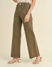 Miou Muse Brown Wide Leg Jeans (S)