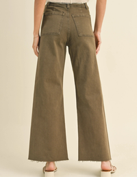 Miou Muse Brown Wide Leg Jeans (S)