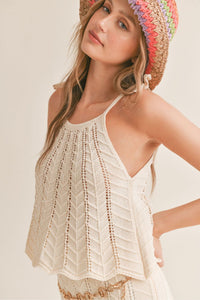 NEW Sadie & Sage Cream Cotton Tank (L)