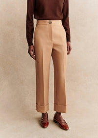 Sezane Damon Camel Trousers (8)