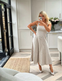 Abercrombie Linen Blend Maxi Dress (XLT)