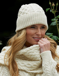 Arancrafts Cable Knit Wool Scarf