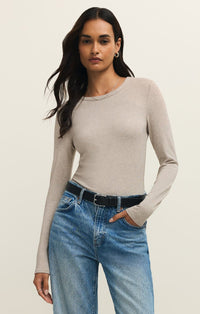 Z Supply Long Sleeve Crewneck Tee (S)
