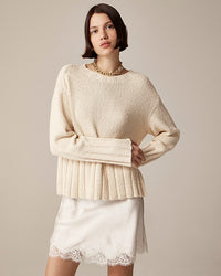 J.Crew Cream Textured Sweater (M)