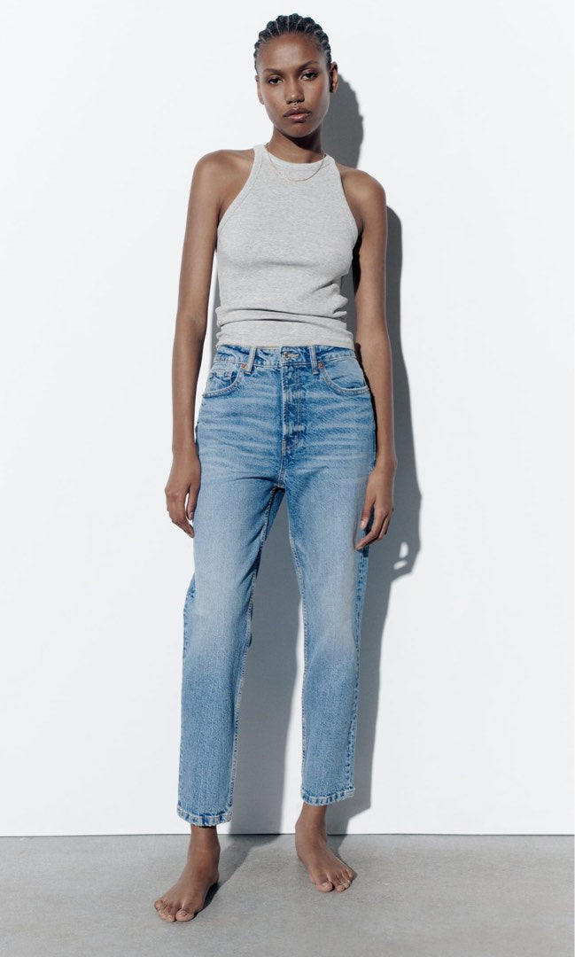 Zara Light Wash Jeans (4)