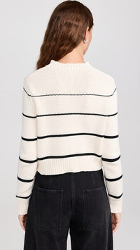 Z Supply Striped Crewneck Sweater (L)