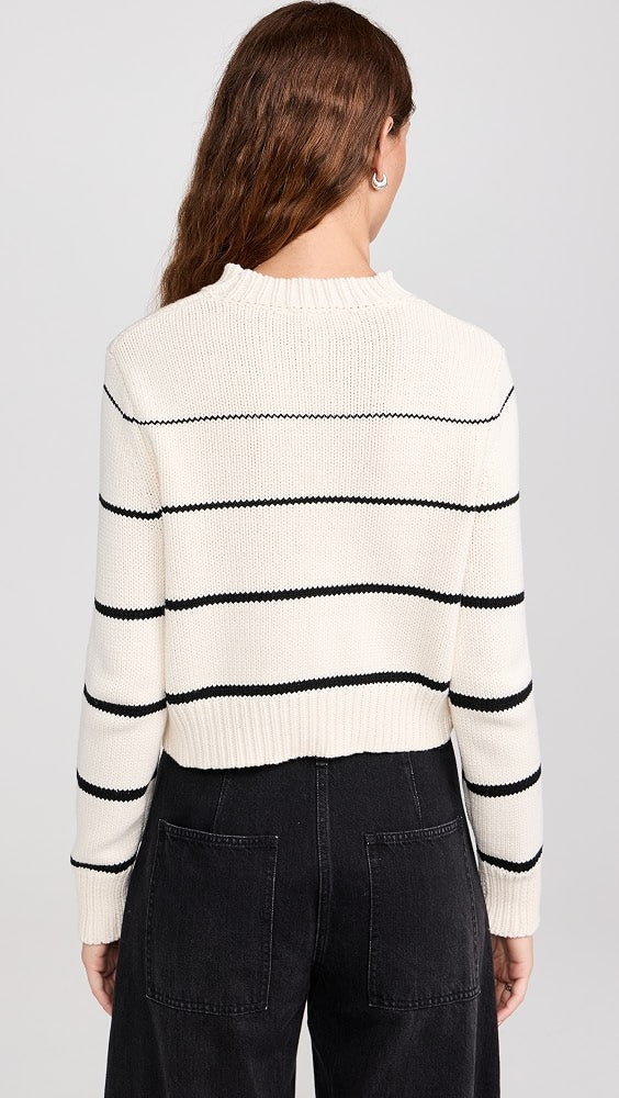 Z Supply Striped Crewneck Sweater (L)