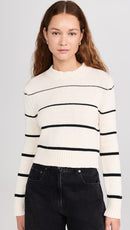Z Supply Striped Crewneck Sweater (L)