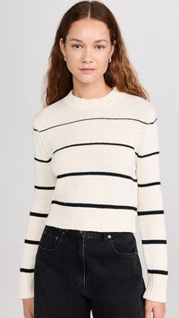 Z Supply Striped Crewneck Sweater (L)